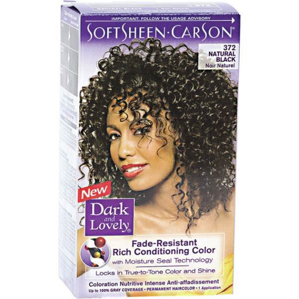 DARK AND LOVELY New #372 Natural Black Model #DK-16512, UPC: 072790003721