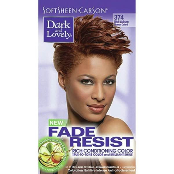 DARK AND LOVELY New #374 Rich AUburn Model #DK-16514, UPC: 072790003745