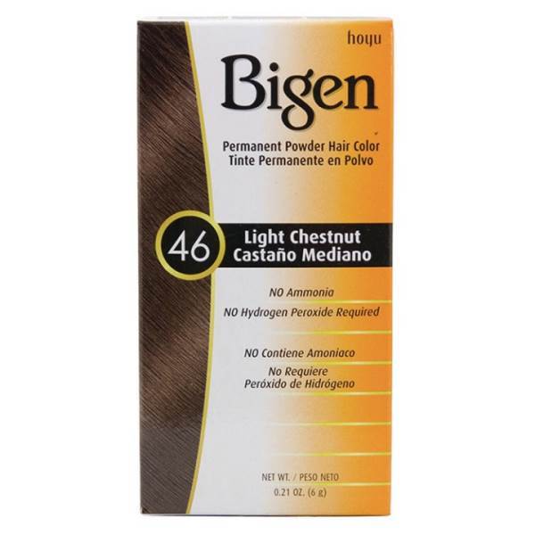 BIGEN Hair Color 46 Light Chestnut. 0.21 Oz Model #IG-65207, UPC: 033859905462