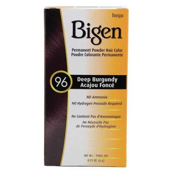 BIGEN Hair Color 96 Deep Burgundy, 0.21 Oz Model #IG-65221, UPC: 033859905967