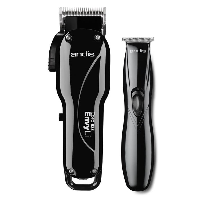 ANDIS Cordless Fade Combo Combo Envy Li Clipper & Slimline Li Trimmer 110-220 Volts Model #AN-75020, UPC: 040102750205