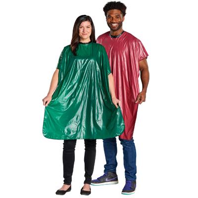 SCALPMASTER Vinyl Shampoo Cape 54" X 36" - Hunter Green Model #GHD-3002, UPC: 087768300207