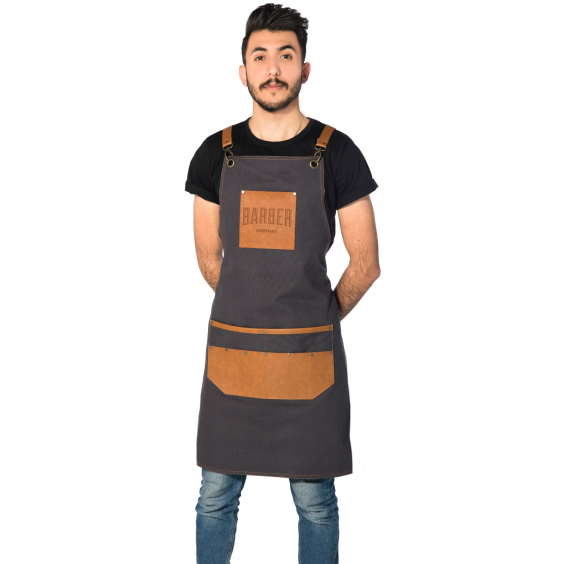 Marmara Barber Barber Denim Apron Blue Model #YJ-APRON_BLUE, UPC: 8691541001612