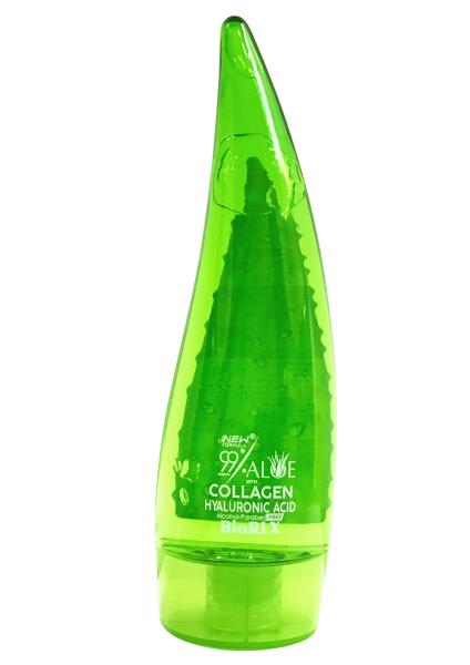 BIORLX %99 Aloe Vera Collagen and Hyaluronic Acid Gel 80ml Travel Size Model #ZD-BIORLX2, UPC: 0703558833488