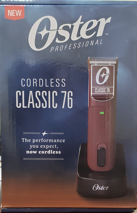OSTER Cordless Classic 76 Clipper with Detachable Blade size 000 DUAL Voltage 110-220 Volts Model #OS-076076-910-000, UPC: 053891146493