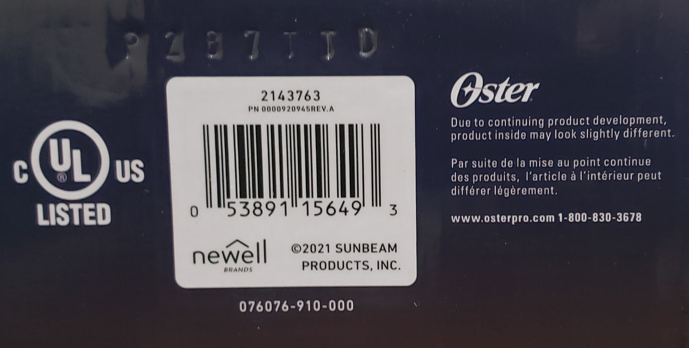 OSTER Cordless Classic 76 Clipper with Detachable Blade size 000 DUAL Voltage 110-220 Volts Model #OS-076076-910-000, UPC: 053891146493