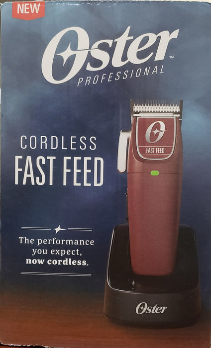 OSTER Cordless Fast Feed Clipper DUAL Voltage 110-220 Volts, Model #OS-76023-910-000, UPC: 053891156844
