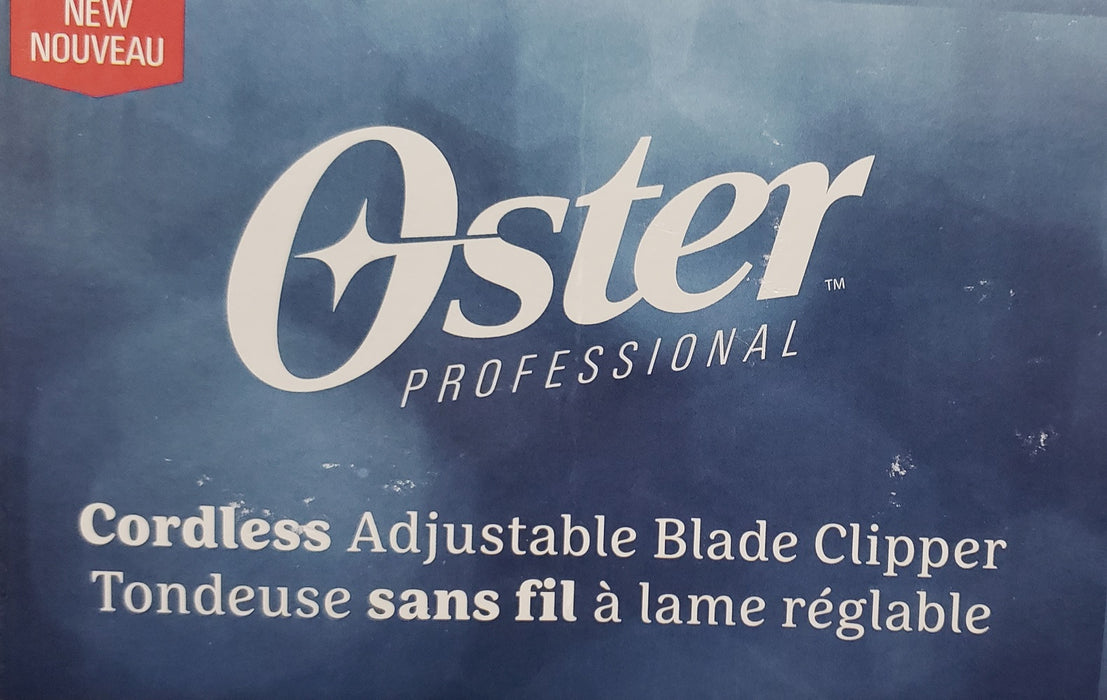 OSTER Cordless Fast Feed Clipper DUAL Voltage 110-220 Volts, Model #OS-76023-910-000, UPC: 053891156844
