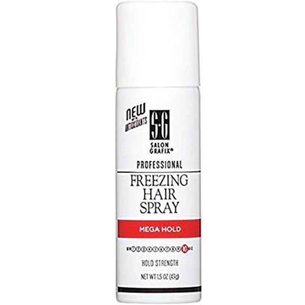 SALON GRAFIX Freezing Hair Spray Mega Hold Travel 1.5 Oz Model #XN-SLG-12954, UPC: 034044129540