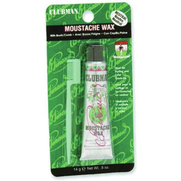 CLUBMAN Pinaud Moustache Wax, Chesnut Model #CU-70642, UPC: 070066077063