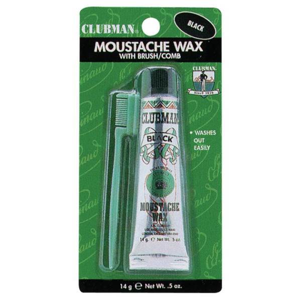 CLUBMAN Pinaud Moustache Wax, Black Model #CU-70622, UPC: 070066027068