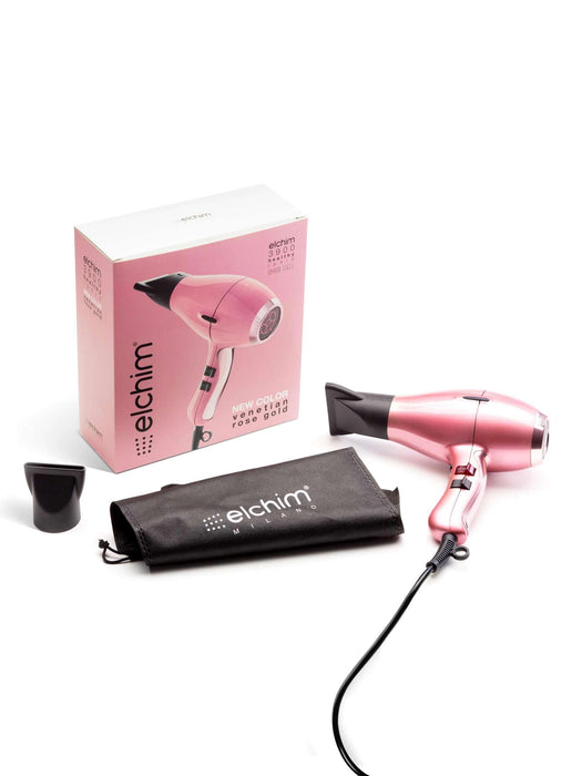 ELCHIM 3900 Healthy Ionic Hair Dryer - Venetian Rose Gold Model #EL-249790G11, UPC: 836793006604