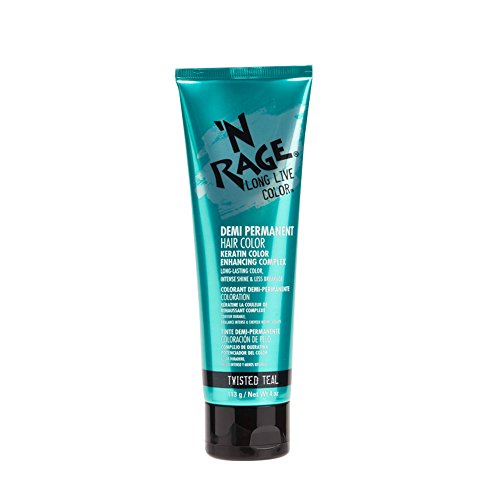 N RAGE HaiR Color Twisted Teal, 4 Oz Model #NR-77316, UPC: 074764773166
