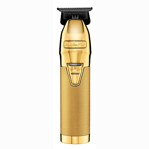 BaBylissPRO GoldFX Skeleton Exposed Trimmer with DLC 2.0 Deep Tooth Black blade DUAL Voltage Model #FX787GDB, UPC: 074108448880