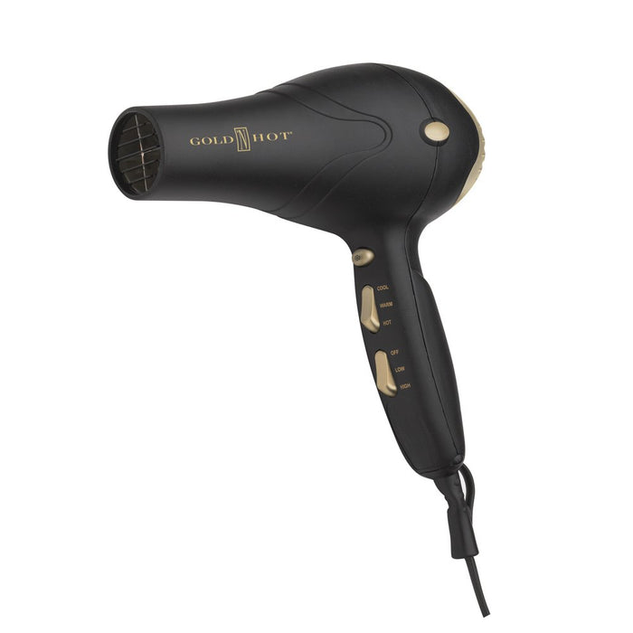 GOLD 'N HOT 1875-Watt Professional Ionic Turbo Dryer with Tourmaline Model #GO-GH3210, UPC: 810667018610