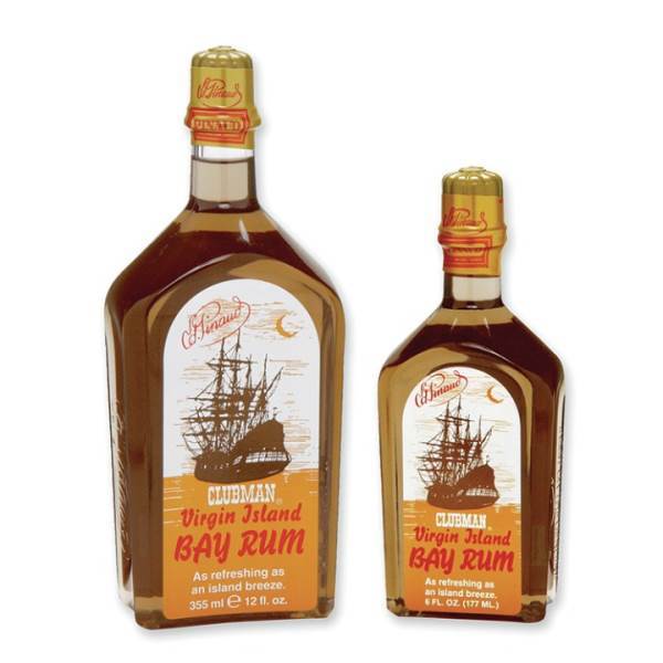 CLUBMAN Virgin Island Bay Rum, 12 Oz Model # CU-402100, UPC: 070066040210