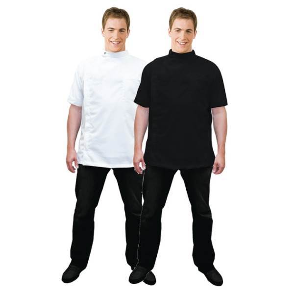 BETTY DAIN Classic Barber Jacket, Black Medium/Large - 5542 Model #BD-889-M/L-BLK5542, UPC: 013534103185