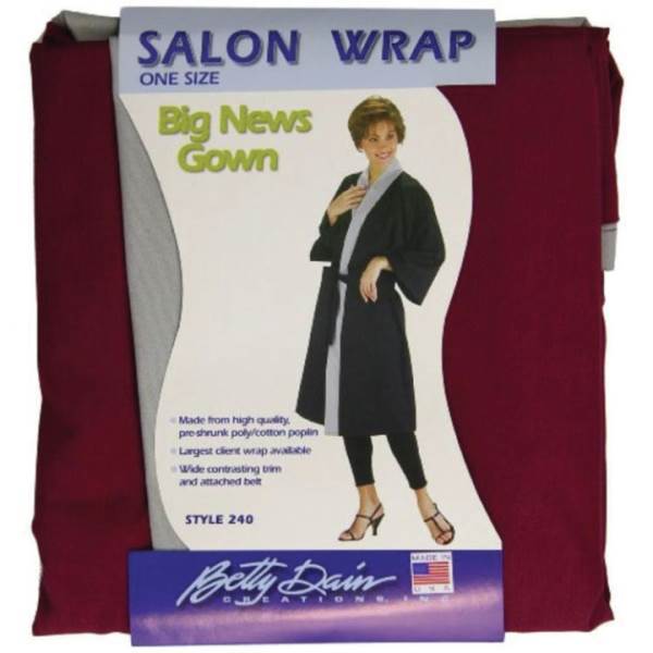 BETTY DAIN Big News Client Wrap, Burgundy Model #BD-240-BUR, UPC: 013534179050