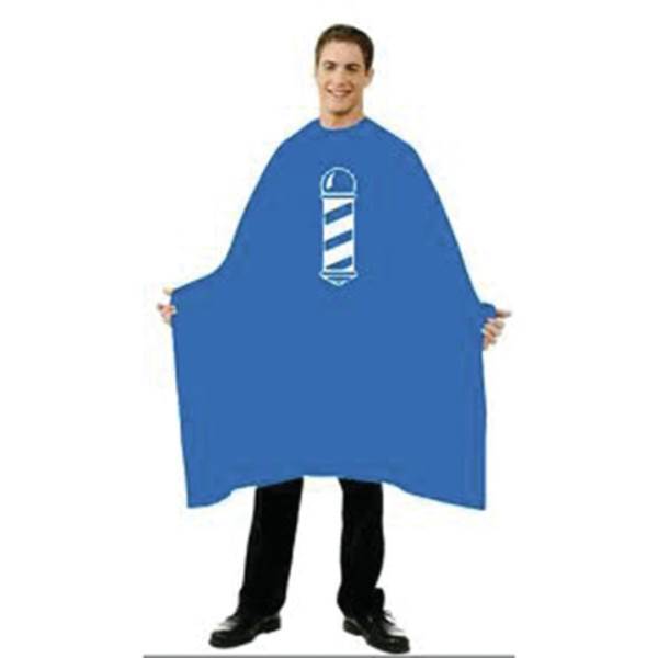 BETTY DAIN Barber Pole Cape, Navy Model #BD-201S-NVY, UPC: 013534102164