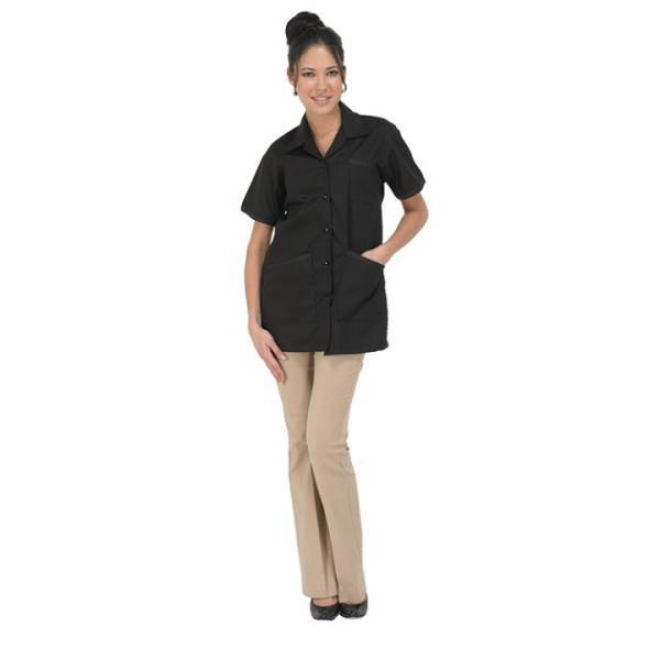 BETTY DAIN Canyon Rose Esthetician'S Jacket, Black L Model #BD-893-L-BLK, UPC: 013534999375