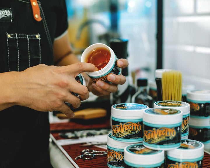 Suavecito Light Hold Pomade, 4 oz. Model #42C-P293NN, UPC: 700645607342