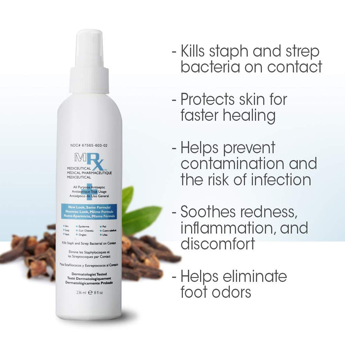 GENA Mrx Antiseptic, 8 Oz w/Spray Model #GN-01508, UPC: 037529015086
