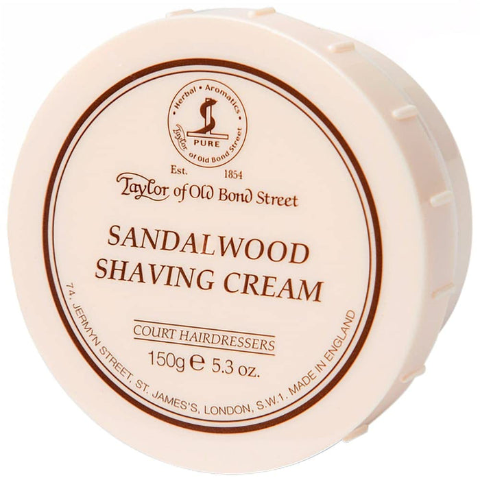 Taylor of Old Bond Street Sandalwood Shaving Cream Bowl, 5.3-Ounce Model #YT-01001, UPC: 696770010013