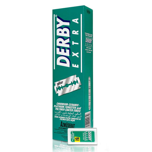 DERBY Extra Double Edge Razor Blades Count 200. Model #D114-200, UPC: 8690885200064