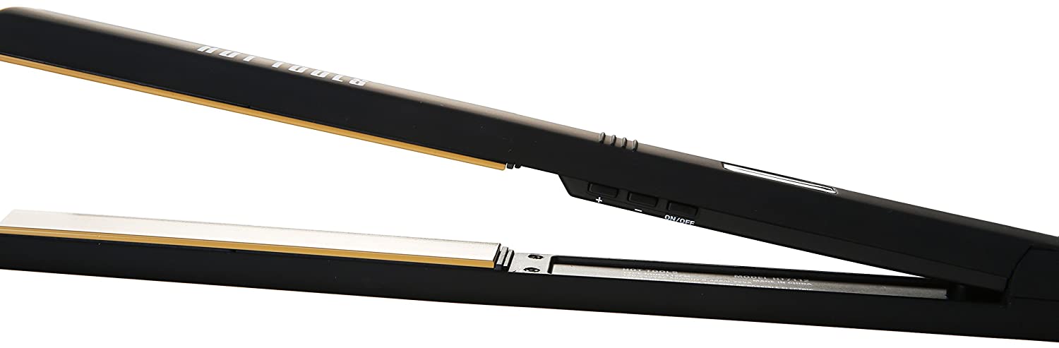 Hot Tools Nano Ceramic Digital Flat Iron with Extra-long Plates, 1 Inch Model #HO-HT7112F, UPC: 078729271124