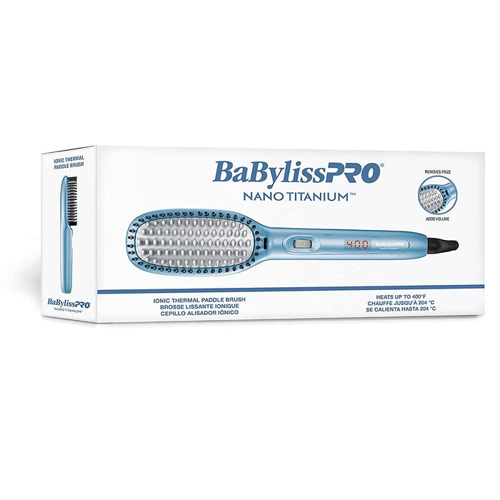 BaByliss PRO Nano Titanium Thermal Paddle Brush Model #BB-BNTPB1UC, UPC: 074108450111