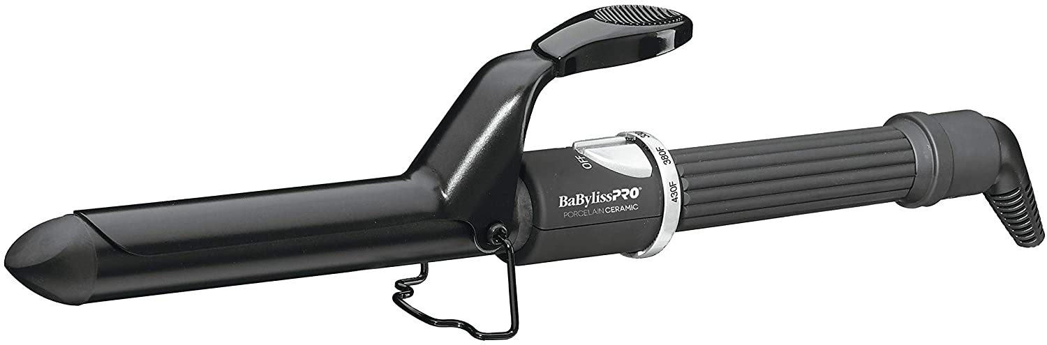 BaByliss PRO Porcelain Ceramic 1" Spring Curling Iron Model #BB-BP100SUC, UPC: 074108414441