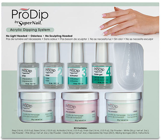 SUPERNAIL Prodip Acrylic Dipping System Kit No Light Needed Odorless Nosculpting Model #SU-65906, UPC: 073930659068
