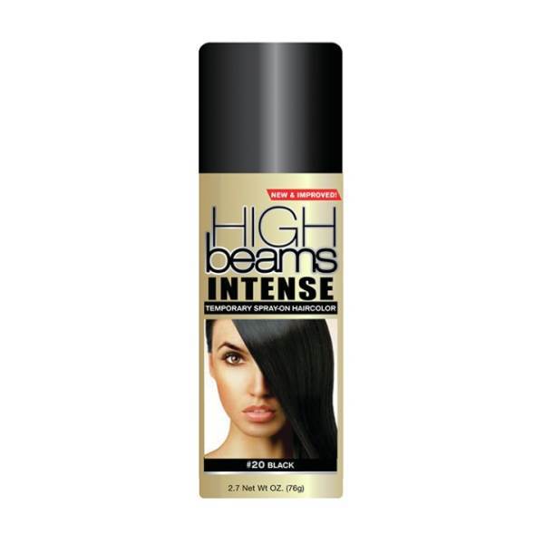 HIGH BEAMS Intense Temporary Spray On, Black Model #HI-123026, UPC: 034044123029