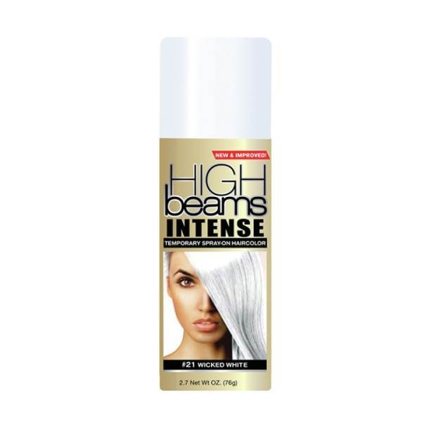 HIGH BEAMS Intense Temporary Spray On, Wicked White #21 Model #HI-123216, UPC: 034044123210