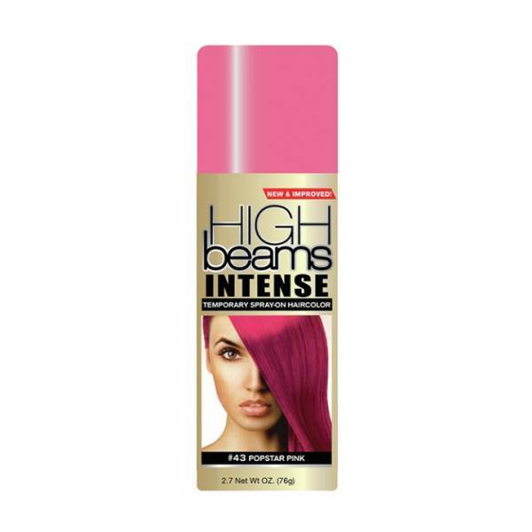 HIGH BEAMS Intense Temporary Spray On, Popstar Pink #43 Model #HI-12322, UPC: 034044123227