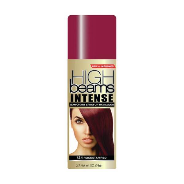 HIGH BEAMS Intense Temporary Spray On, Rockstar Red#24 Model #HI-12324, UPC: 034044123241