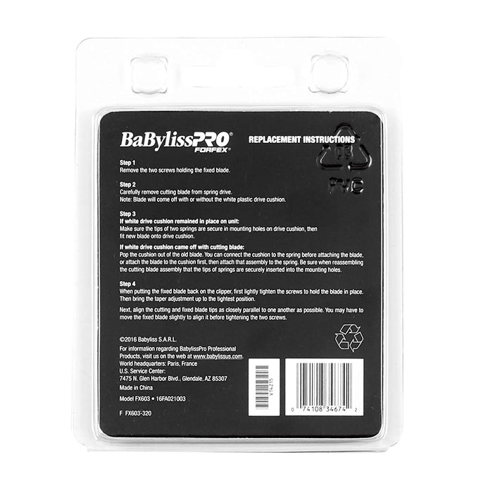 BABYLISS PRO Replacement Blade Model #BB-FX603, UPC: 074108346742