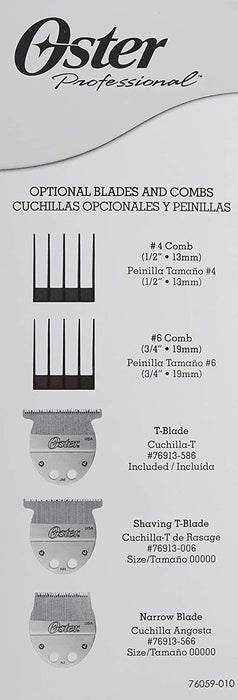 Oster T-Finisher Trimmer Model #OS-76059-010-001, UPC: 034264003873