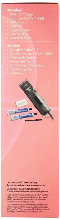 OSTER Turbo111 Clpr w/1 Blade Model #OS-076111-160-000, UPC: 034264010772