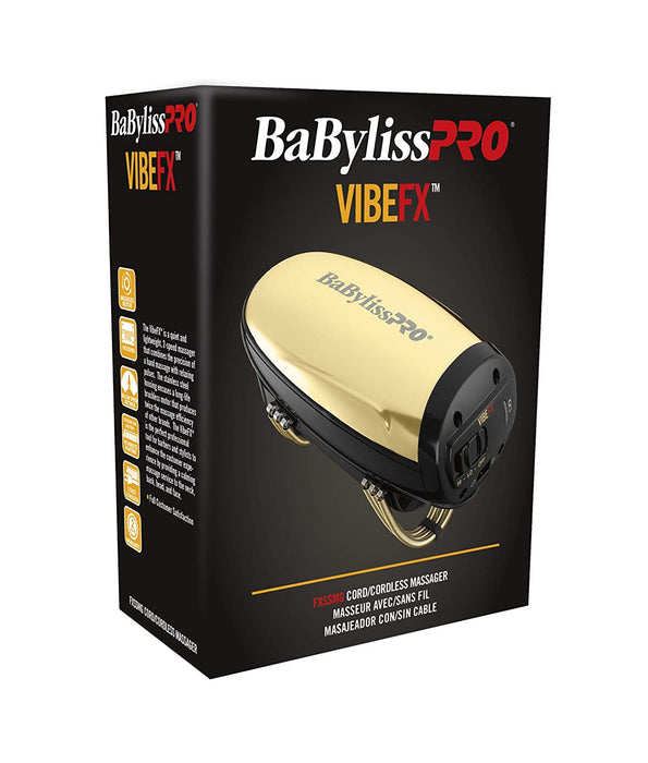 BABYLISS PRO Gold Cord/Cordless Massager Model #BB-FXSSMG, UPC: 074108426369