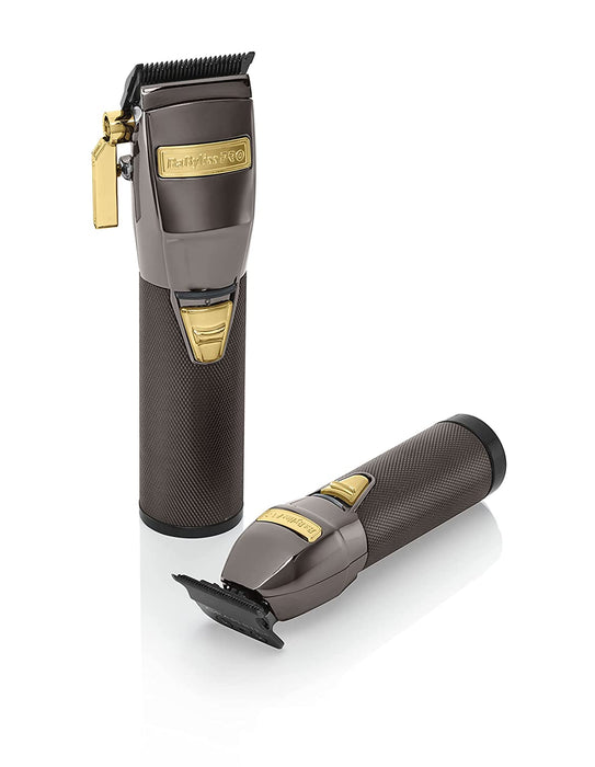 Babyliss FX3 Limited Edition Gunmetal Clipper and Trimmer Duo Kit #FXHOLPK2GMG, UPC: 074108443939