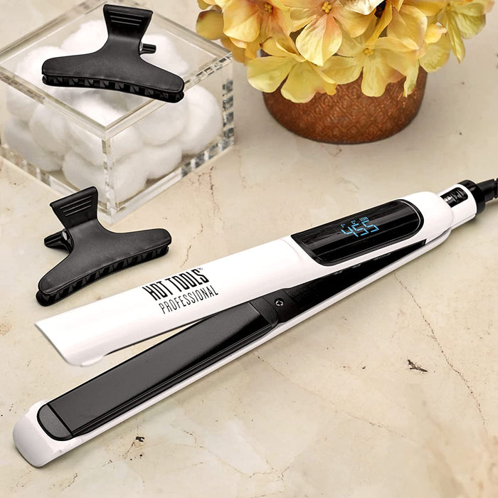 HOT TOOLS 1 Inch Xl Digital Nano Ceramic Flatiron - Hot Tools Model #HO-HTBW18, UPC: 078729555187