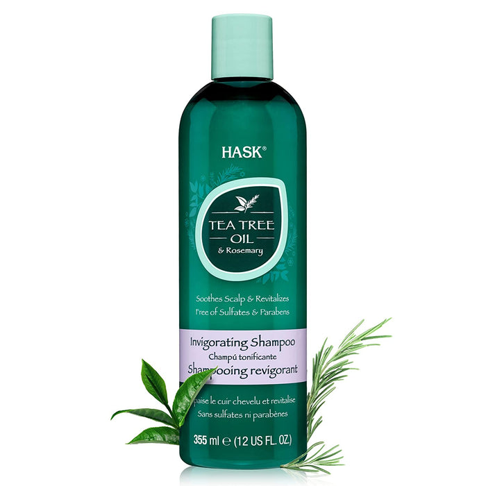 HASK Tea Tree Oil & Rosemary Invigorating Shampoo Model #HK-30111H, UPC: 071164301111