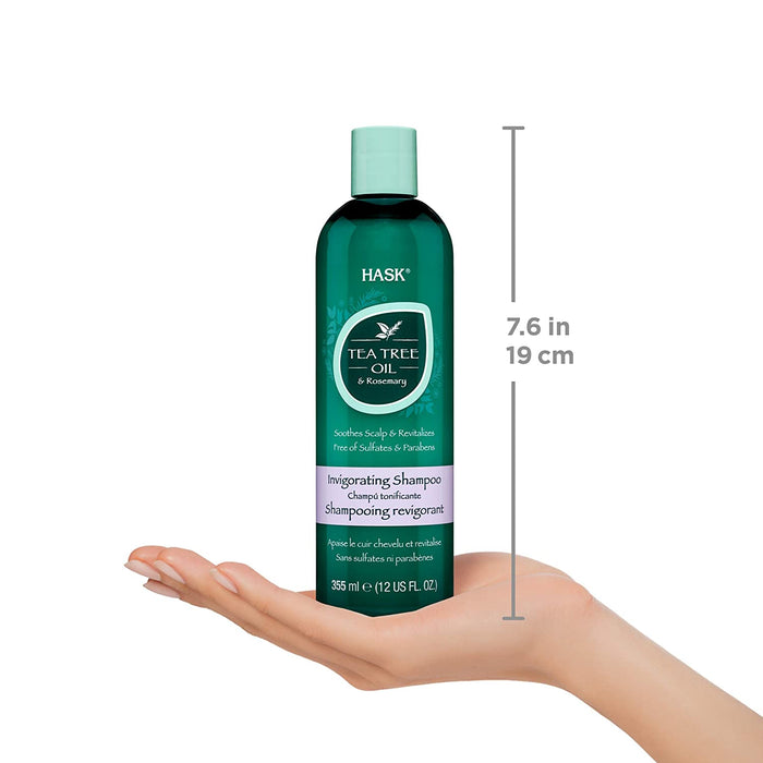 HASK Tea Tree Oil & Rosemary Invigorating Shampoo Model #HK-30111H, UPC: 071164301111