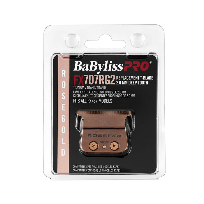 BaByliss PRO Deep Tooth Rose Gold Trimmer Replacement Blade Model #BB-FX707RG2, UPC: 074108422446