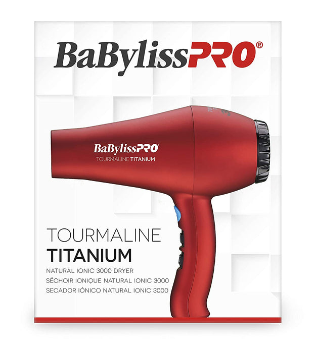 BABYLISS PRO TT Tourmaline Titanium 3000 Dryer Model #BB-BABTT5585, UPC: 074108209252
