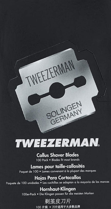 TWEEZERMAN Replacement Callus Shaver Blades, 100 Count Model #ZW-5001, UPC: 038097500103