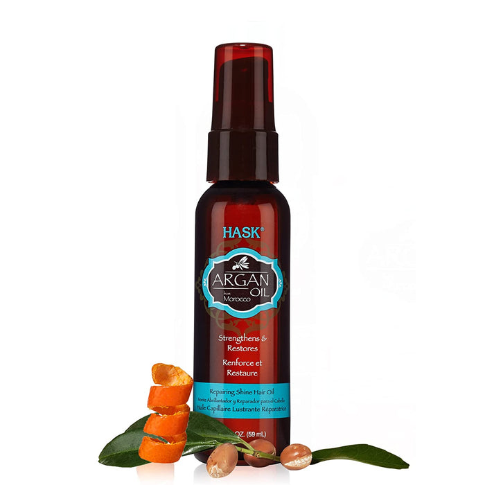 HASK Repairing Shine Hair Oil Argan Oil 2 Oz Model #HK-31316, UPC: 071164313169