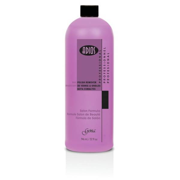 GENA Adios Pink Polish Remover, 32 Oz Model #GN-00132, UPC: 037529001324