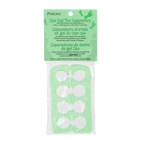 PROLINC Spa Gel Toe Separators, Green Model #PL-21413, UPC: 073930214137